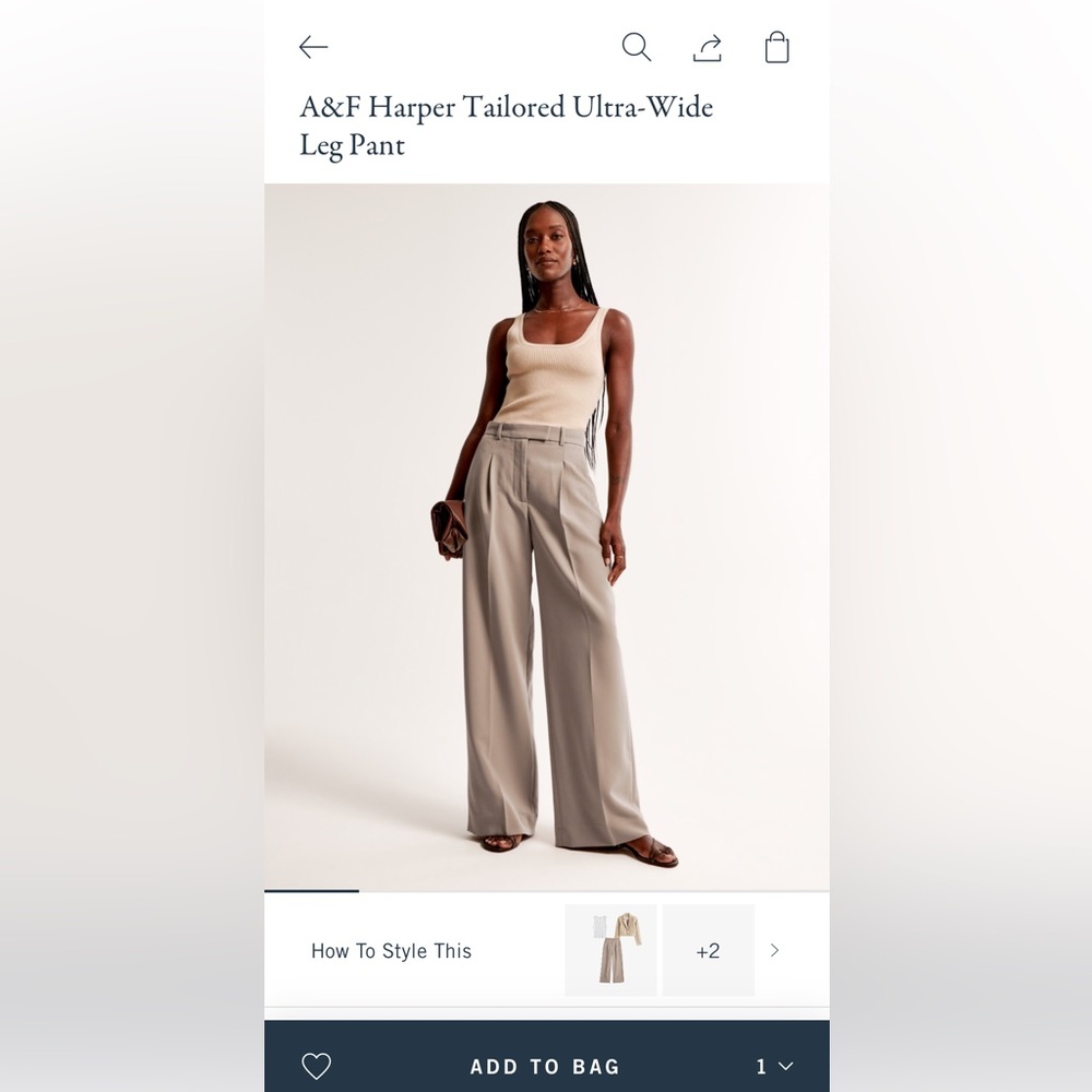 Abercrombie Trouser -NWT (34/18L)